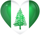 Norfolk Island Large Heart Flag