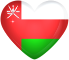 Oman Large Heart Flag
