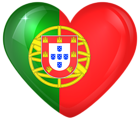 Portugal Large Heart Flag