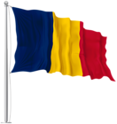 Romania Waving Flag PNG Image