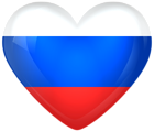 Russia Large Heart Flag