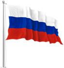 Russia Waving Flag PNG Image