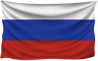 Russia Wrinkled Flag