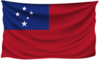 Samoa Wrinkled Flag