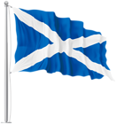 Scotland St Andrew Waving Flag PNG Image