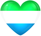 Sierra Leone Large Heart Flag