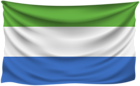 Sierra Leone Wrinkled Flag