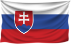 Slovakia Wrinkled Flag