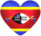 Swaziland Large Heart Flag