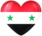 Syria Large Heart Flag