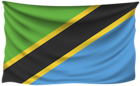 Tanzania Wrinkled Flag