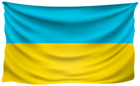 Ukraine Wrinkled Flag