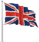 United Kingdom Waving Flag PNG Image