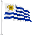Uruguay Waving Flag PNG Image