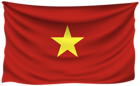 Vietnam Wrinkled Flag