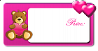 Valentine Frame Pink Bear