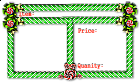 candy cane frame green