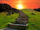 Stairway to Heaven Iceland Wallpaper