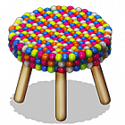 CocoaVille Gumball Stool