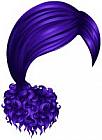 San Francisco Sleek Hair Purple