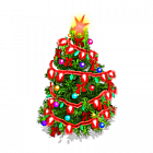 SnowVille Animated Christmas Tree