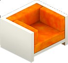 VIP Orange Velvet Chair