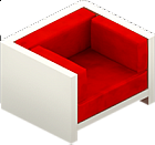 VIP Red and White Chair